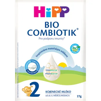 Kojenecká výživa HiPP BIO pokračovací mléčná kojenecká výživa 2 Combiotik 6m