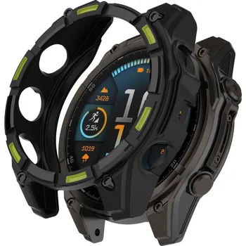 VSECHNONAMOBIL 116118 TPU HALF COVER Kryt pro Garmin Tactix 8 Solar 51mm černo-zelený