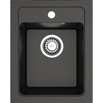 Granitový dřez Jednodřez DARFOR granitový černý