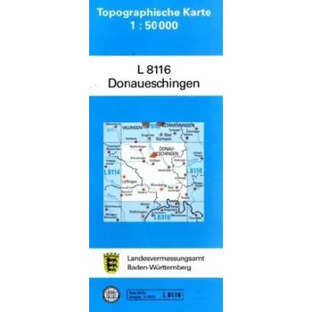 Topographische Karte Baden-Württemberg, Zivilmilitärische Ausgabe - Donaueschingen