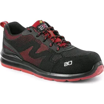 Pracovní obuv CANIS CXS Obuv ISLAND SYROS O1 ESD polobotka červená/černá - 44 AKCE