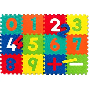 Pěnové puzzle vzdělávací podložka 16 dílů Čísla