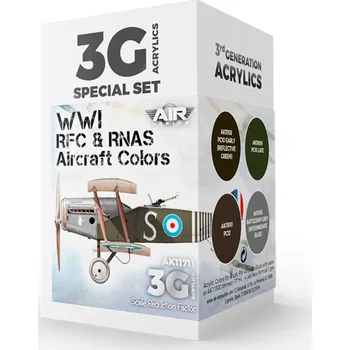 AK Interactive WWI RFC & RNAS. British Aircraft Colors SET 3G