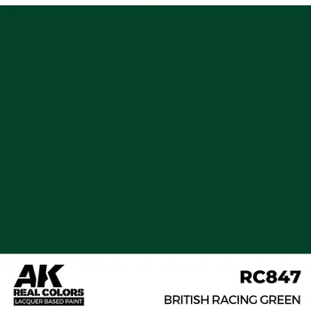 Modelářská barva AK Interactive Real Colors: British Racing Green 17 ml.
