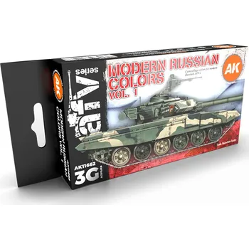 Modelářská barva AK Interactive MODERN RUSSIAN COLOURS VOL 1 3G