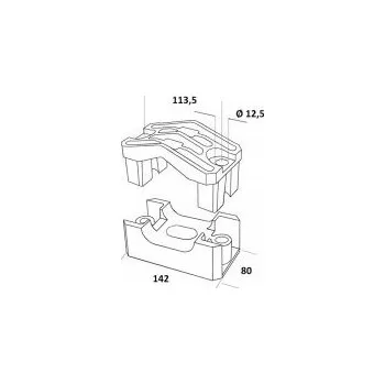 Instalatérský materiál Kabel.příchytka KHF/3 24-37 41-12-801-12337