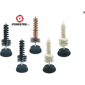 Čištění zbraně Sada pro čistění komory ODEON - 2x nylonový kartáč, 2x bavlněný vytěrák, 1x mosazný kartáč ráže: 8,6mm