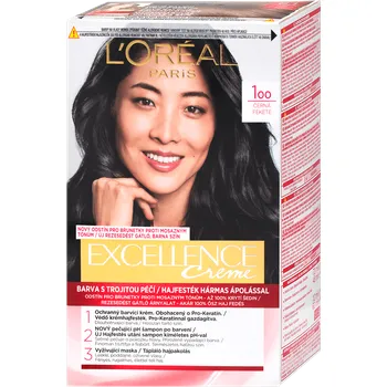 Barva na vlasy L'ORÉAL PARiS EXCELLENCE Creme barva na vlasy Černá 100