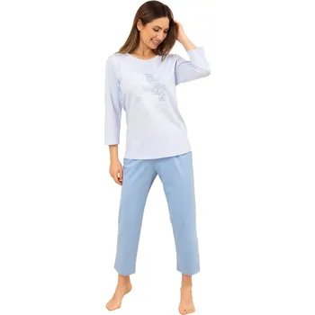 Pánské pyžamo Dámské pyžamo REGINA 706 modrá L 0