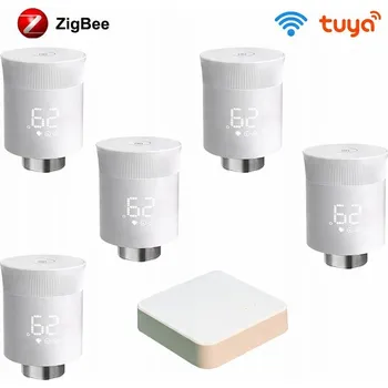 Termostat Termostatická Kartuše Zigbee 3.0 Tuya 5x + Brána