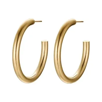 Náušnice Náušnice Luca Barra pozlacené kruhy z chirurgické oceli OK1271