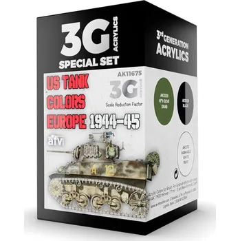 AK Interactive US TANK COLORS EUROPE 1944-45