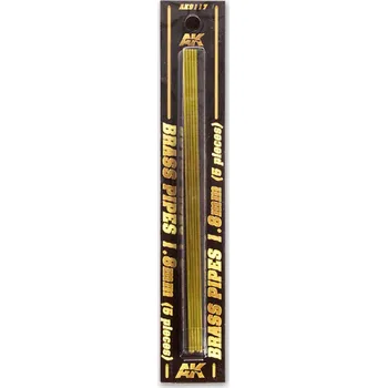 AK Interactive BRASS PIPES 1,8mm, 5 units