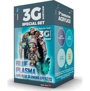 AK Interactive WARGAME COLOR SET. BLUE PLASMA AND GLOWING EFFECTS