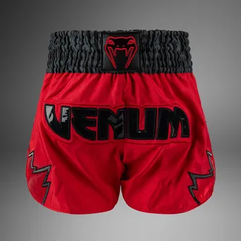 Sport Muay Thai šortky Venum Inferno - Red/Charcol Grey/Black Velikost: L