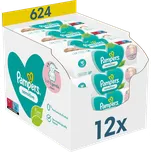 Pampers vlhčené ubrousky Sensitive 12x52 ks