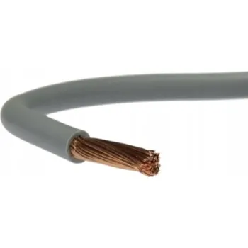 elektrický kabel Vodič lanko kabel jednožilový LGY 4mm2 4mm šedý 1x4mm 1x4 1m 1 metr