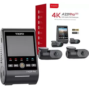 Kamera do auta Viofo A229 Pro 3CH GPS černá