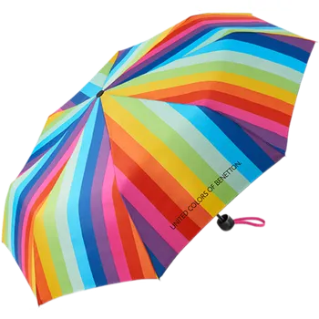 Deštník United Colors of Benetton deštník Super Mini Spectral Stripes