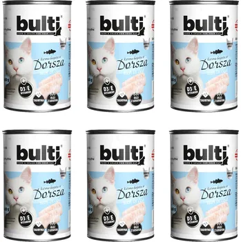 BULTI Rich in cod - mokré krmivo pro kočky - 6x400g