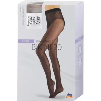 Dámské punčochy Stella Jones punčochové kalhoty Bikini 20DEN, velikost L 46-48 champagner
