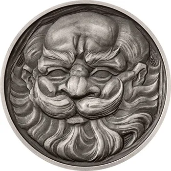 Stříbrná mince Mytologické postavy - Trpaslík stand