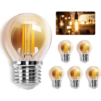 Žárovka LED žárovka Aigostar 196318 G45 E27 4W žlutá