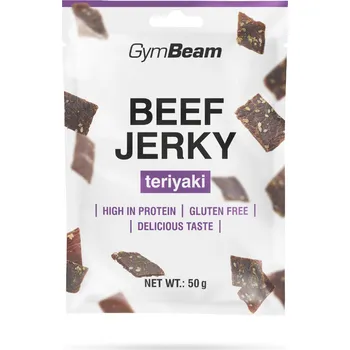 Sušené maso GymBeam Beef Jerky 50 g teriyaki
