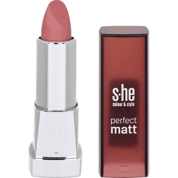Rtěnka s-he colour&style rtěnka perfect matt 333/435