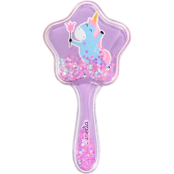Martinelia dětský kartáč na vlasy Unicorn s přesýpacími glitry