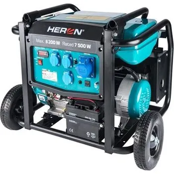 Elektrocentrála HERON elektrocentrála benzínová 17HP/8,2kW, podvozek, elektrický start, 8896145