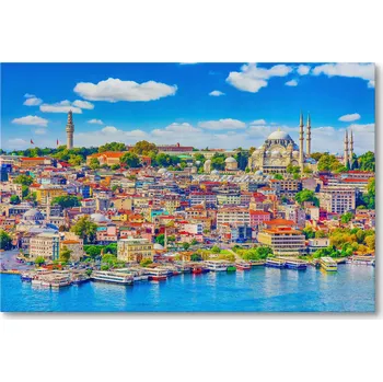 Obraz Obraz na plátně LODĚ U MEŠITY V ISTANBULU 70 x 50 cm