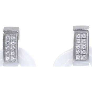 Náušnice Prosperk Náušnice keramické bílé S0027