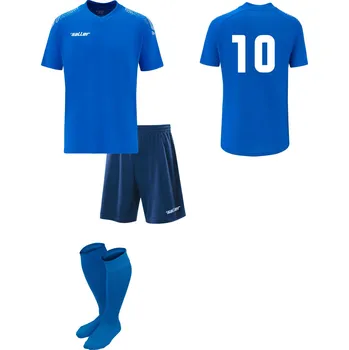 Saller STARTER Set s potiskem BARVA: 110 modrá-tmavě modrá, Velikost: XXS Dres, trenky a stulpny s potiskem