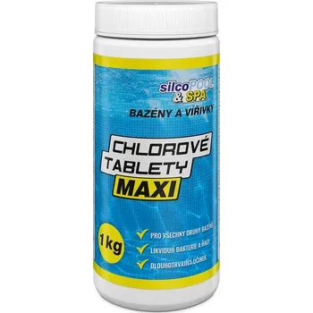 Bazénová chemie Silcopool&spa Chlorové Tablety MAXI, 1kg