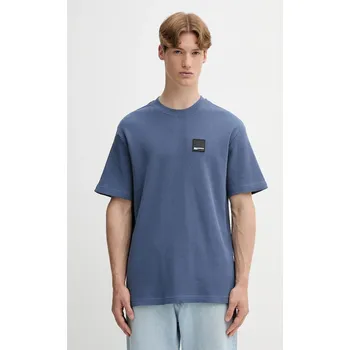 Bavlněné tričko Karl Lagerfeld Jeans A1M17049 modrá 95X, vel. XL