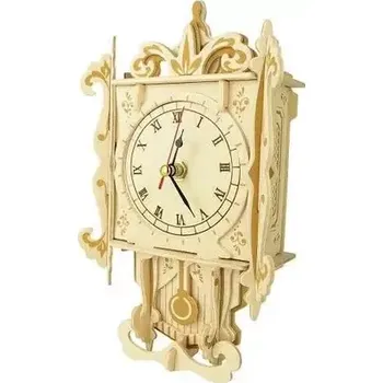 3D puzzle Woodcraft Dřevěné 3D puzzle hodiny kyvadlové (PF004)