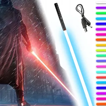 Světelný meč se zvukem Star Wars hračka RGB 16 barev kovový meč