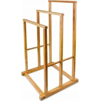 Volně stojící tyč na šaty Relaxdays hnědá