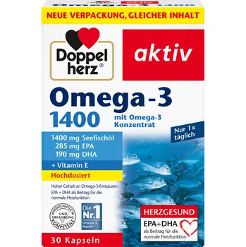 Lék na srdce, cévy a krev Doppelherz kapsle Omega-3 1400