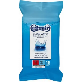 Vlhčený ubrousek VLHČENÉ UBROUSKY CLEAN WATER 15 KS HYGIENA A OSVĚŽENÍ CASHMIR