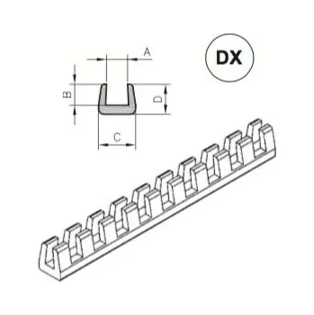 Stavební profil Ochr.profil DX1 C 826-001 35m Klauke z. Nitsch s.r.o 41-02-250-27001