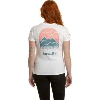 Dámské tričko Meatfly dámské tričko Cordie White | Bílá | Velikost XS | 100% bavlna
