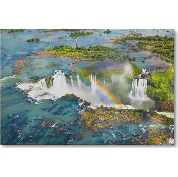 Obraz Obraz na plátně IGUAZU VODOPÁD DUHA BRAZÍLIE 30 x 20 cm