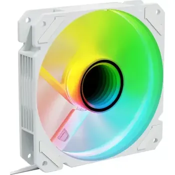 PC ventilátor Sharkoon SHARK Mirror RGB PWM REVERSE bílá (4044951042470)