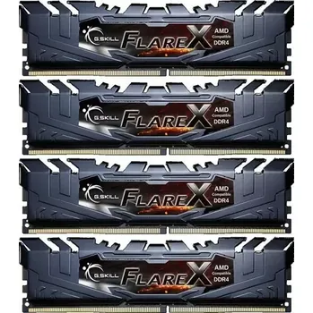Operační paměť G.SKill FlareX AMD 64GB (4x16GB) 3200MHz černá (F4-3200C16Q-64GFX)