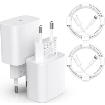 Nabíjecí adaptér 20W a kabel USB-C - Lightning - 2+2 ks