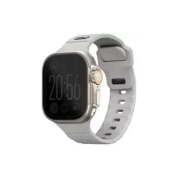 Řemínek na hodinky UNIQ Stride FKM řemínek pro Apple Watch 49 46 45 44 mm - CHALK GREY (šedá) (8886463688588)