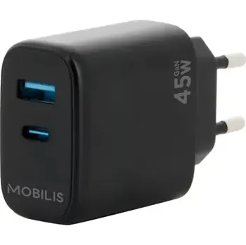 Mobilis Wall Charger 45W černá (001363)