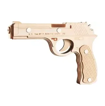 3D puzzle Woodcraft Dřevěné 3D puzzle Beretta M9 (XJ-G002)
